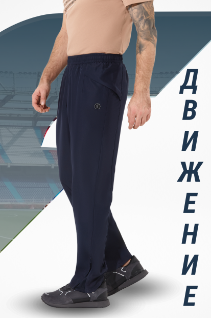 Брюки спортивные мужские (синий)