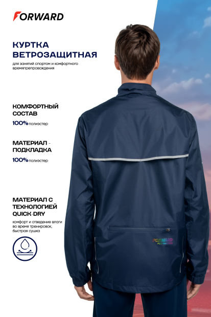 Куртка ветрозащитная мужская