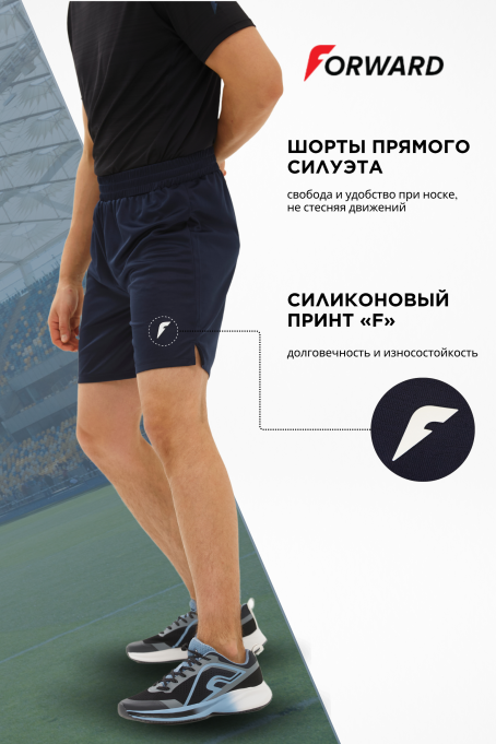 Шорты тренировочные мужские (синий)