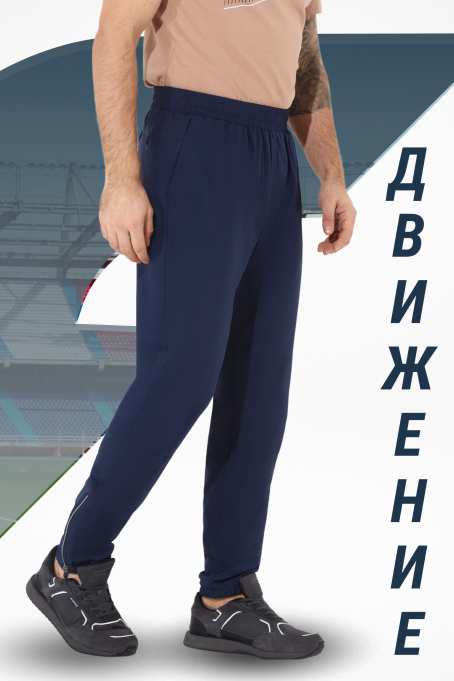 Брюки спортивные мужские (синий)