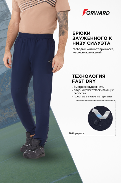 Брюки спортивные мужские (синий)