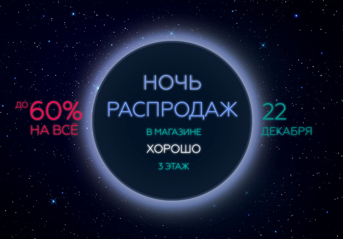 Зимняя Ночь Распродаж FORWARD в ТРЦ «Хорошо»